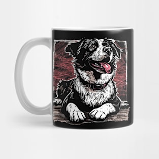 Retro Art Central Asian Shepherd Dog Lover Mug